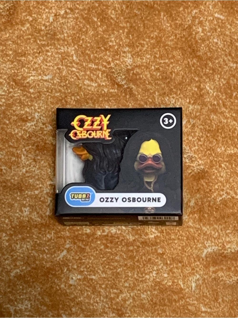 Collectible TubBZ Mini Figure - Ozzy Osbourne Black & Yellow Duck